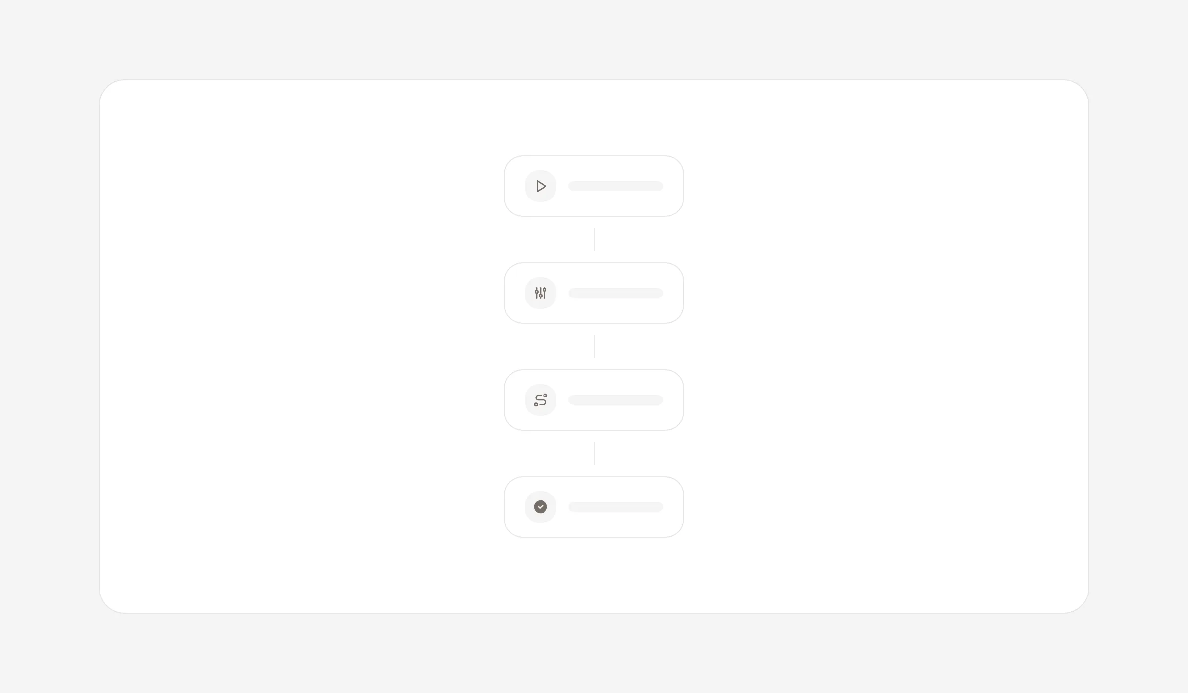 AI Agent workflow builder showing connected steps on a visual canvas.